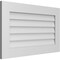 Ekena Millwork Vertical Surface Mount PVC Gable Vent: Non-Functional, w/3-1/2"W x 1"H, Standard Frame, 34"W x 20"H GVPVE34X2001SN - alternate 4